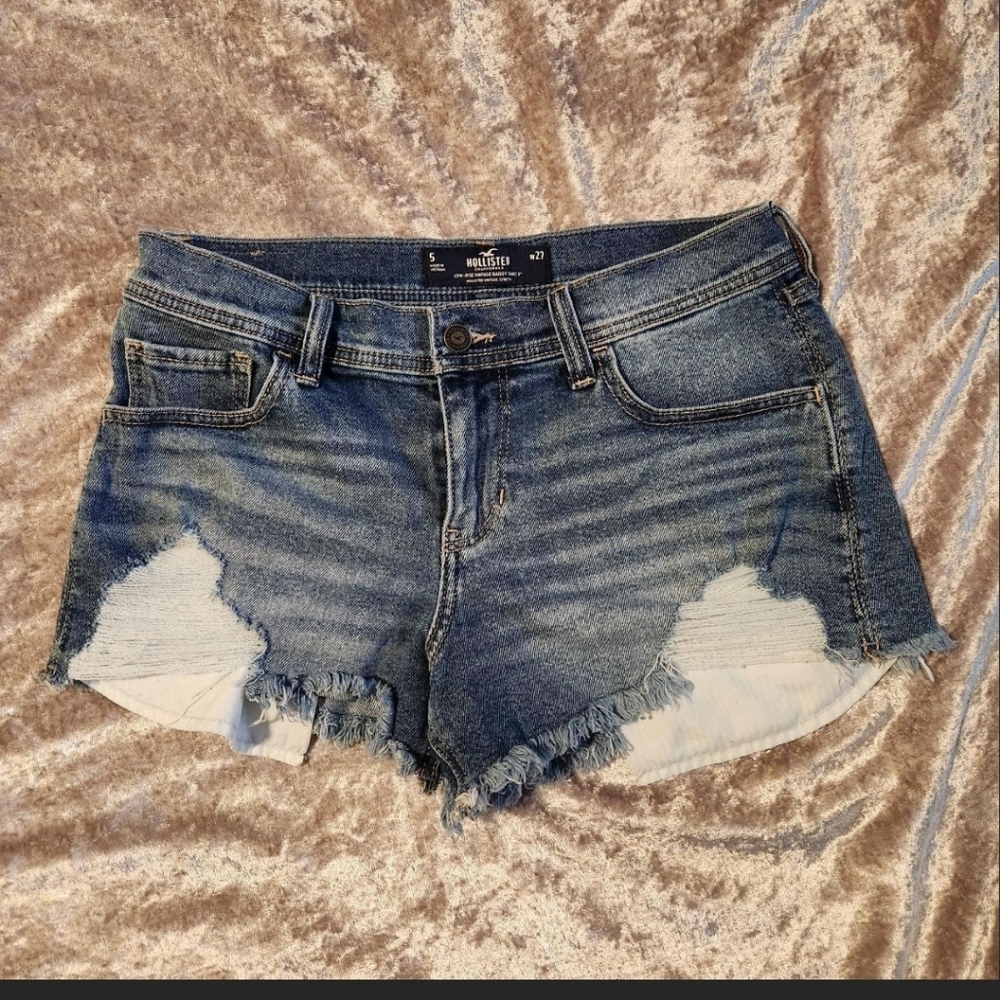 Hollister Frayed Hem Jean Shorts